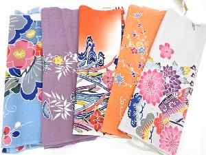 アンティーク　正絹　縮緬地型染はぎれ色々セット